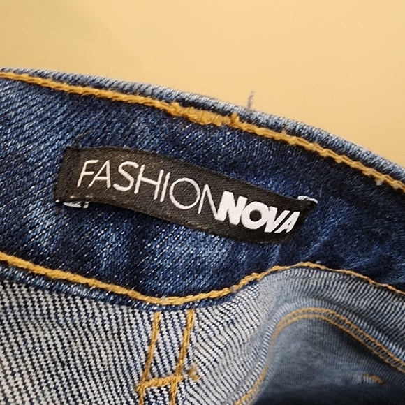 Fashion Nova High-Waisted  blue  Skinny Size 5 - Picture 7 of 10